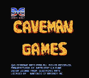 Caveman Games (USA) screen shot title